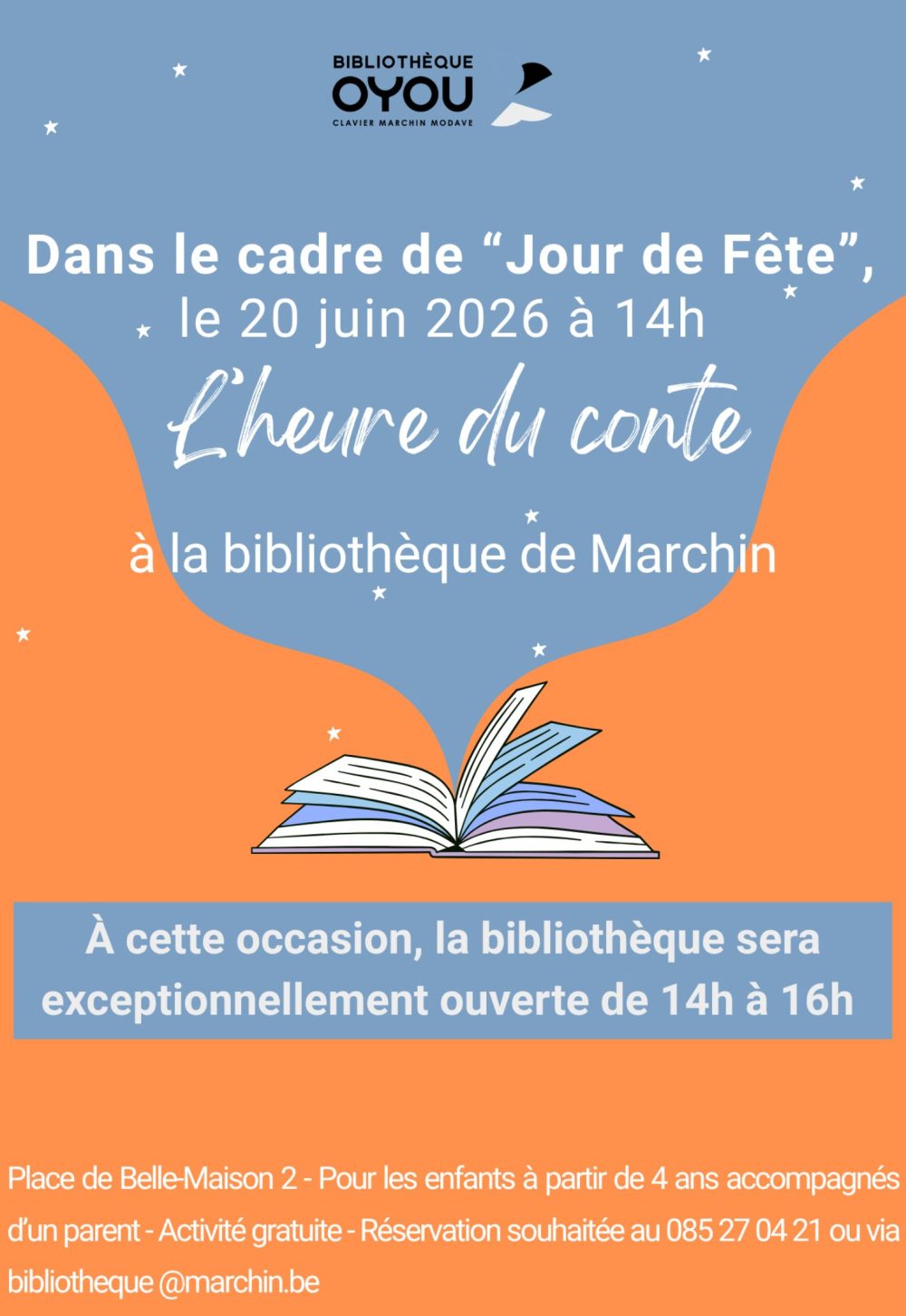 affiche de l'heure du conte
